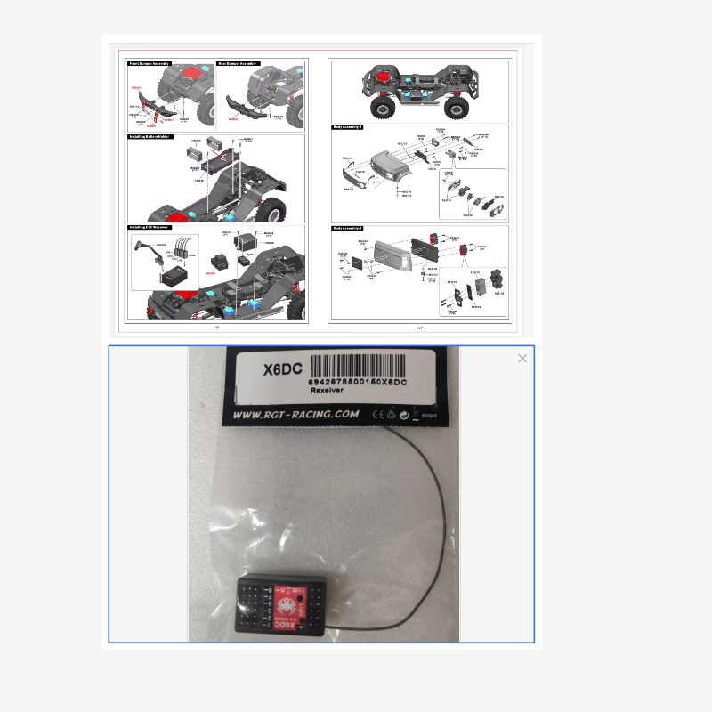 Rc Hobby Grade Crawler - قطع غيار RGT R86468 صندوق الاستقبال