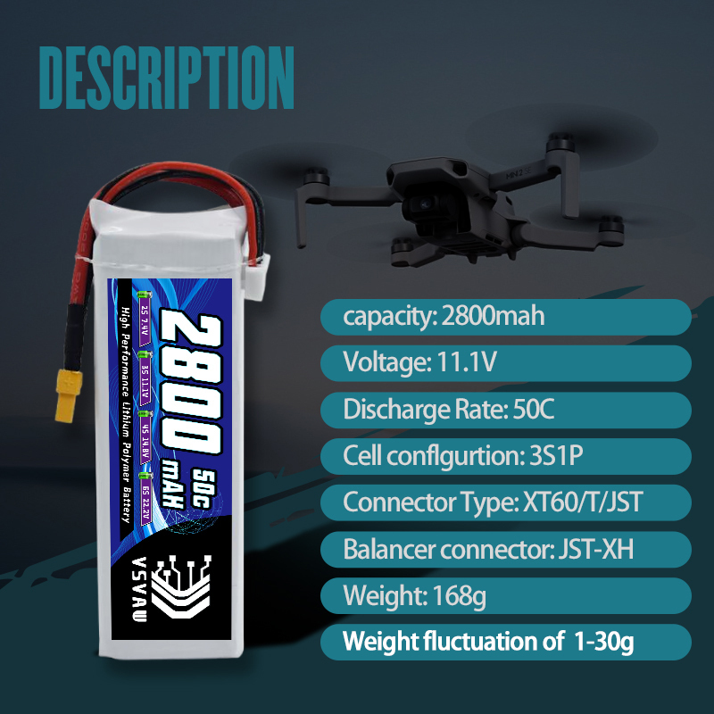 VSVAW 3S 2800mAh يبو بطارية 11 - مراجعة Hobby Rc Quadcopters & Multirotors وسعره