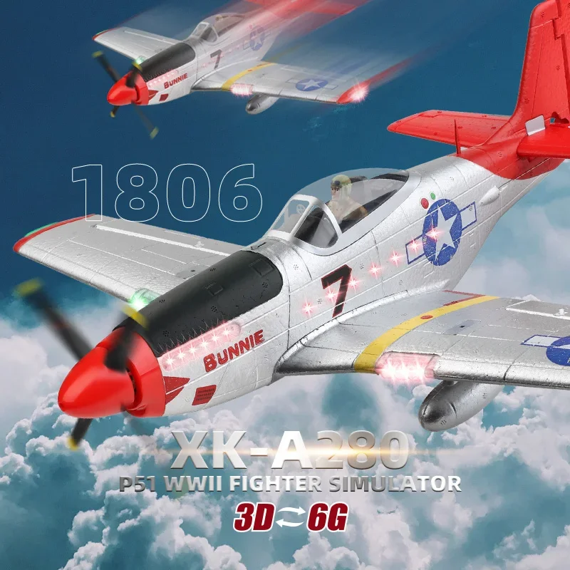 WLtoys XK A280 RC طائرة P51 مق - مراجعة Rc Planes Horizon Hobby وسعره