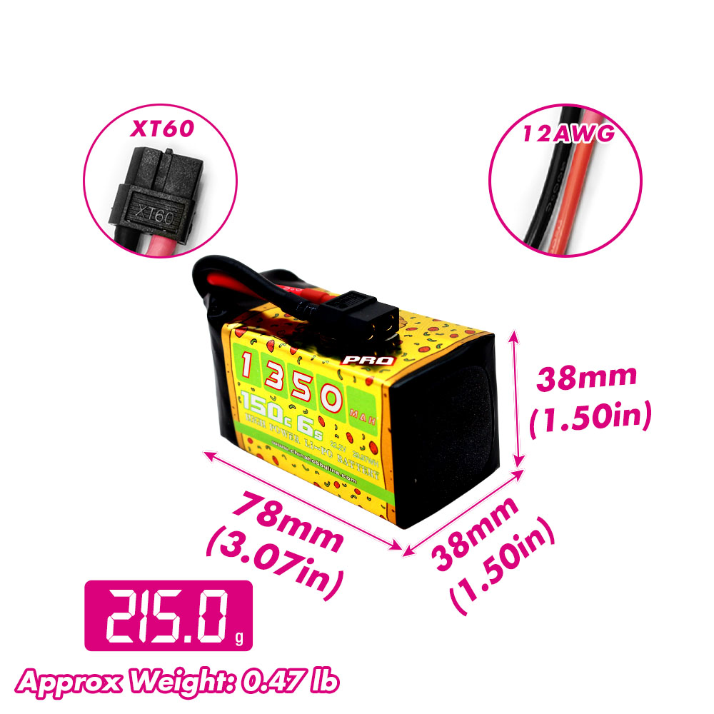 بطاريتان CNHL 6S 22.2V ليثيوم  - مراجعة Hobby Rc Quadcopters & Multirotors وسعره