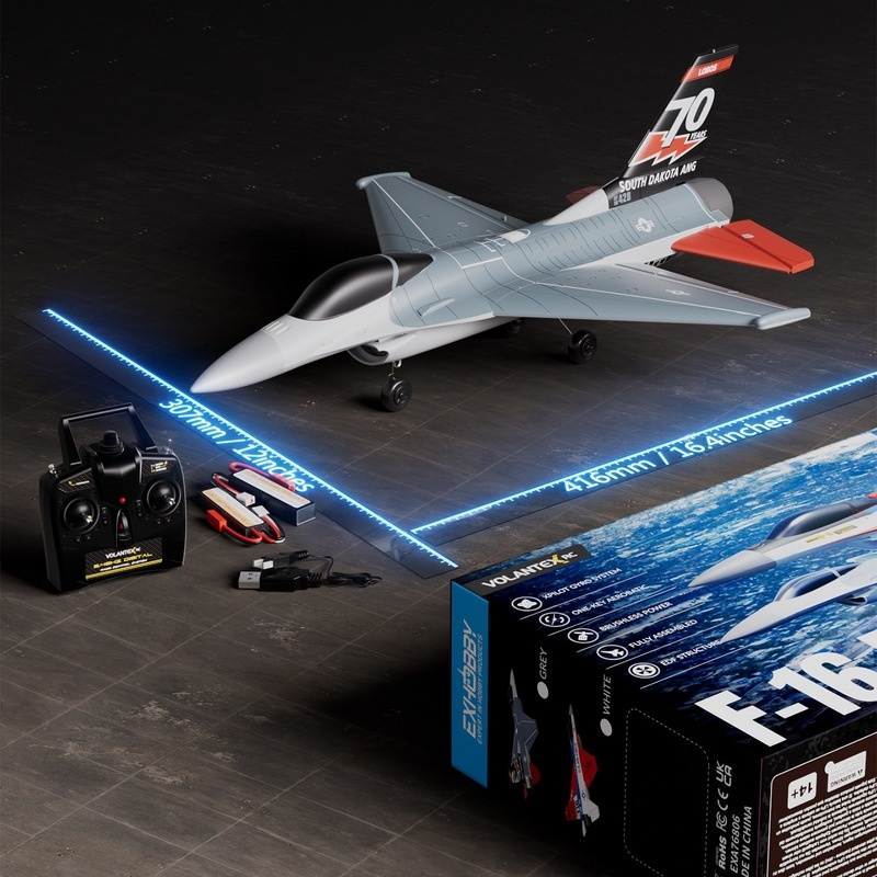 طائرة أولانس آر سي F-16 بمحرك  - مراجعة Rc Planes Horizon Hobby وسعره